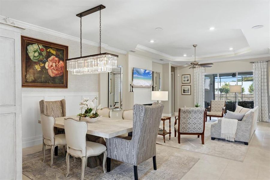 Furnished interior view inside a new home in Esplanade at Azario Lakewood Ranch, Bradenton (Image 12).
