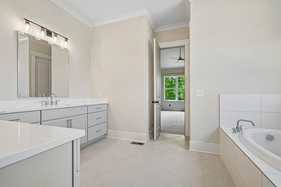 Furnished interior view inside a new home in Arden on Lanier, Cumming (Image 13).