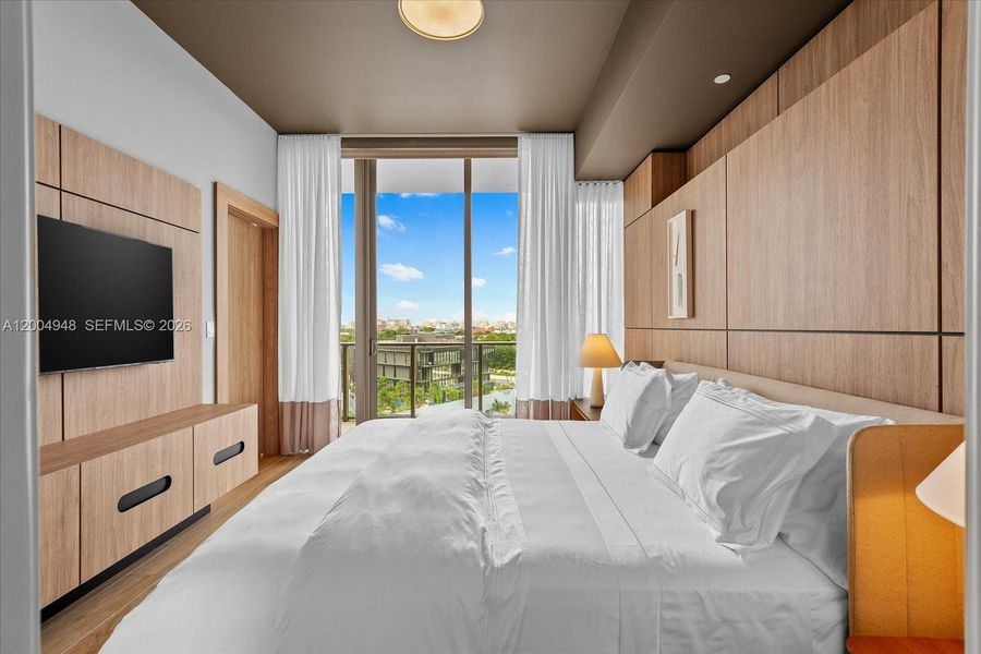 Furnished interior view inside a new home in , Miami (Image 12).