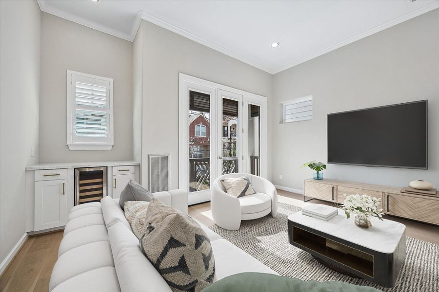Furnished interior view inside a new home in , Houston (Image 3).