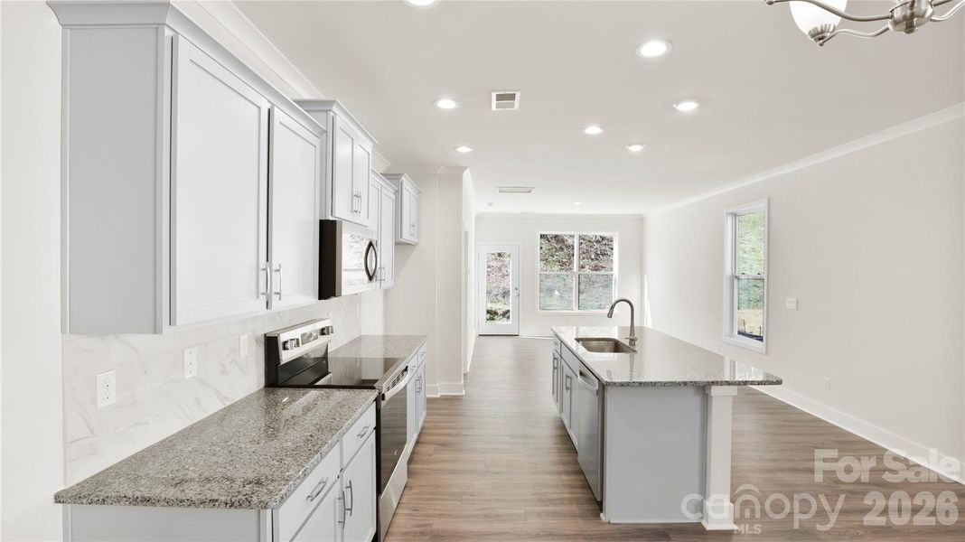 Furnished interior view inside a new home in , Weaverville (Image 10).