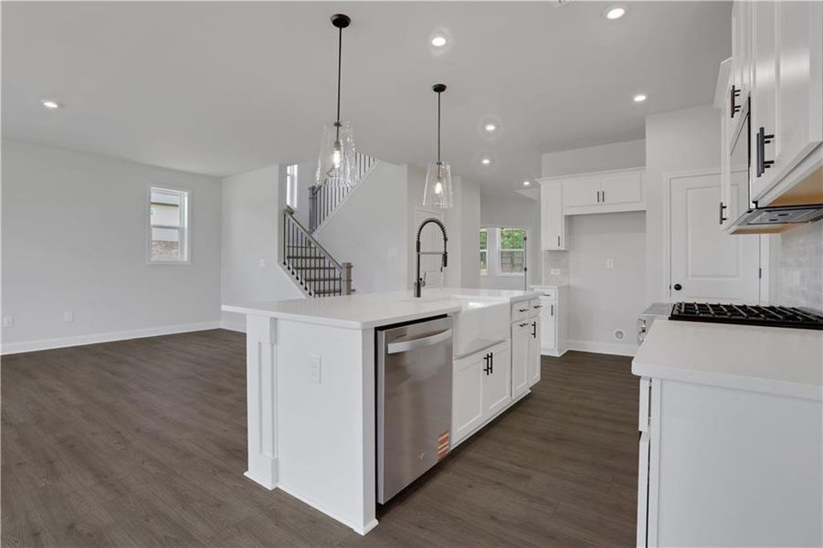 Furnished interior view inside a new home in Easton Walk, Lawrenceville (Image 9).