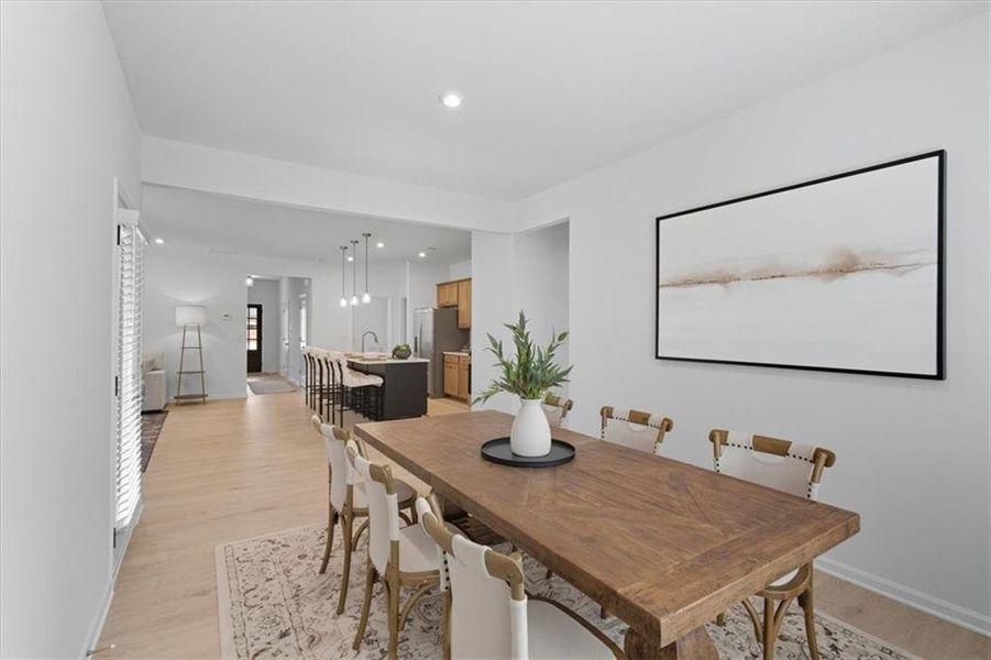 Furnished interior view inside a new home in Meadow Pines, Dallas (Image 24). Furnished interior view inside a new home in Meadow Pines, Dallas (Image 24).