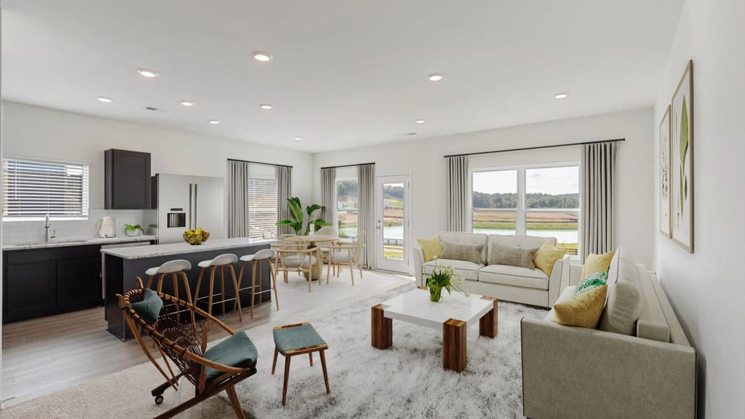 Representative furnished interior of a home built from the The Kora by Artisan Built Communities in Salacoa, Calhoun (Image 2).