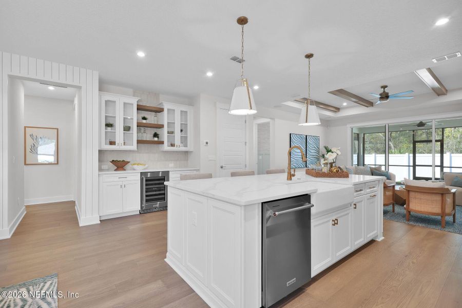 Furnished interior view inside a new home in Landing at Olde Florida, St. Augustine (Image 12).