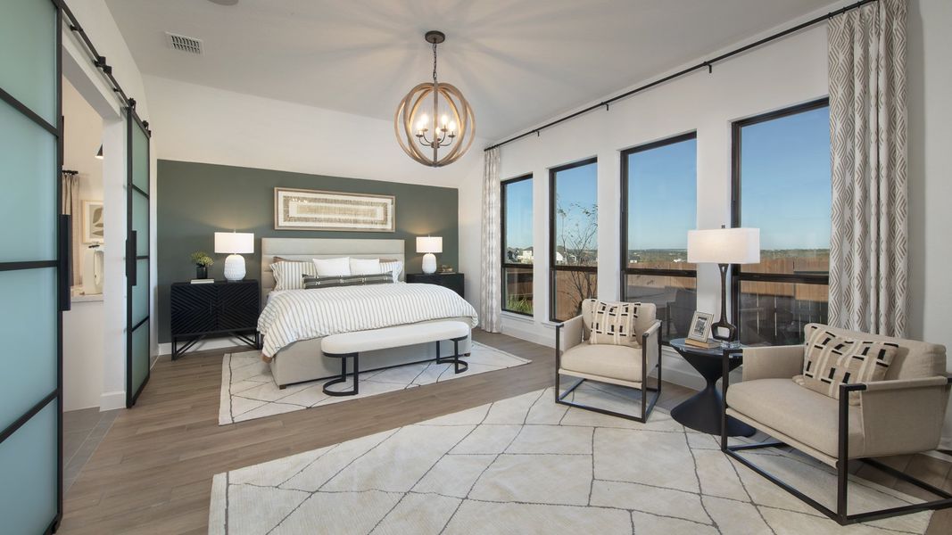 Furnished interior view inside a new home in Homestead, Schertz (Image 10).