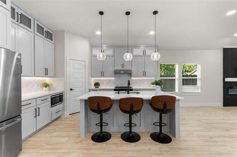 Furnished interior view inside a new home in , Dallas (Image 30).