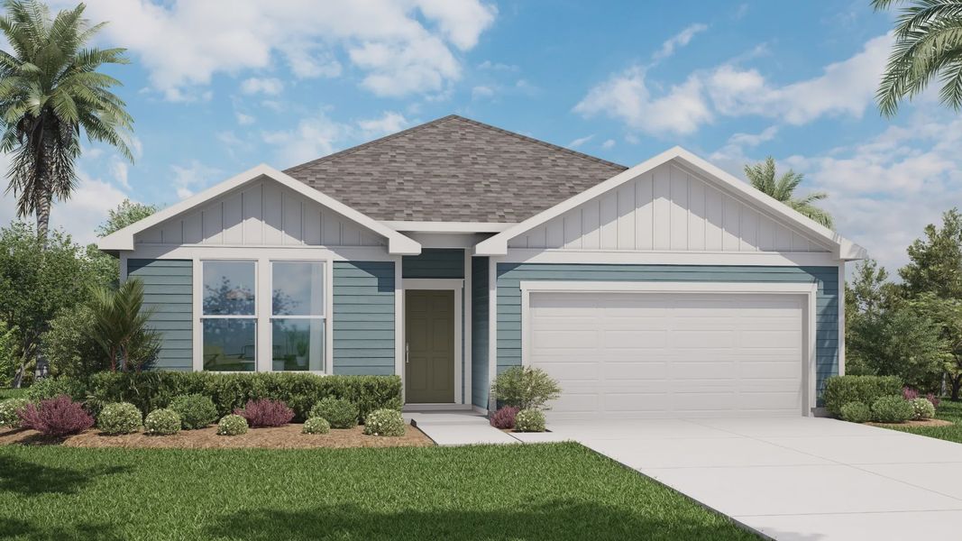 Representative furnished interior of a home built from the Berkeley by DRB Homes in Panther Creek, Jacksonville (Image 5).