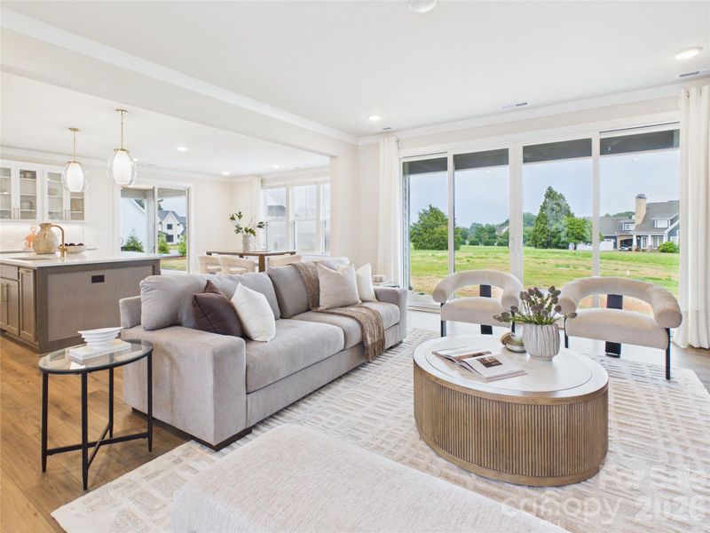 Furnished interior view inside a new home in , Mooresville (Image 41).