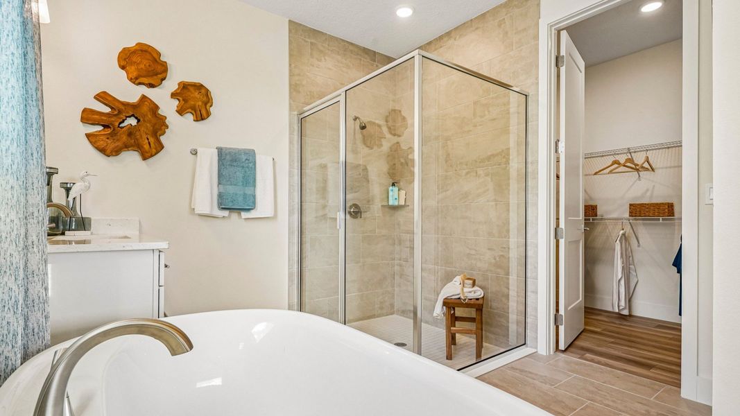The Oleander Primary Suite En Suite Bath by DRB Homes in Jacksonville, FL