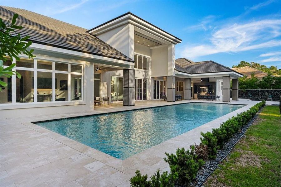 Exterior details and patio area of a home in , Ormond Beach (Image 39).