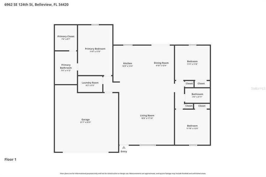 2D floor plan layout of this home in , Belleview, FL (Image 4).
