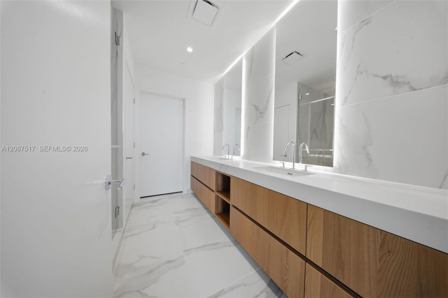 Furnished interior view inside a new home in , Miami (Image 11).