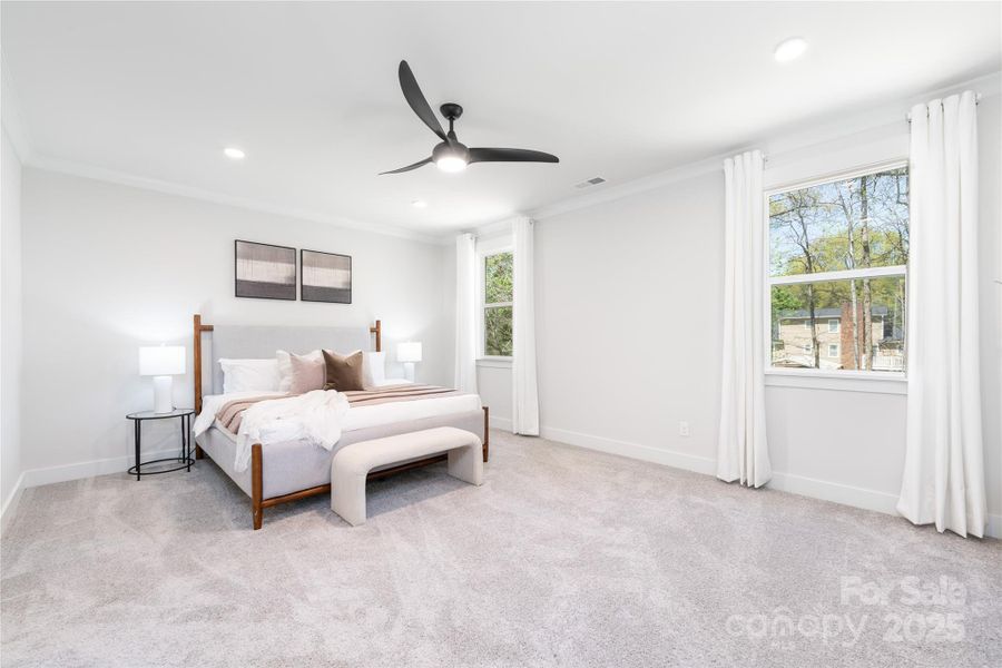 Furnished interior view inside a new home in , Hickory (Image 9).