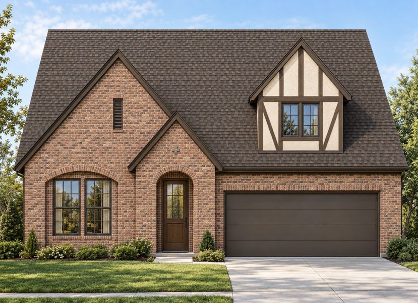 Representative exterior photo of a completed home built from the Webber by Olivia Clarke Homes in Sherley Farms, Anna, TX (Image 3). Representative exterior photo of a completed home built from the Webber by Olivia Clarke Homes in Sherley Farms, Anna, TX (Image 3).