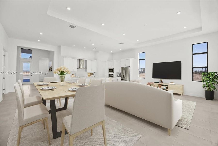 Furnished interior view inside a new home in , Port St. Lucie (Image 13).