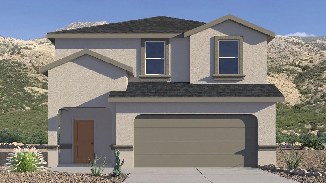 Representative exterior photo of a completed home built from the Grace by D.R. Horton in Senita Crossing, Tucson, AZ (Image 2).