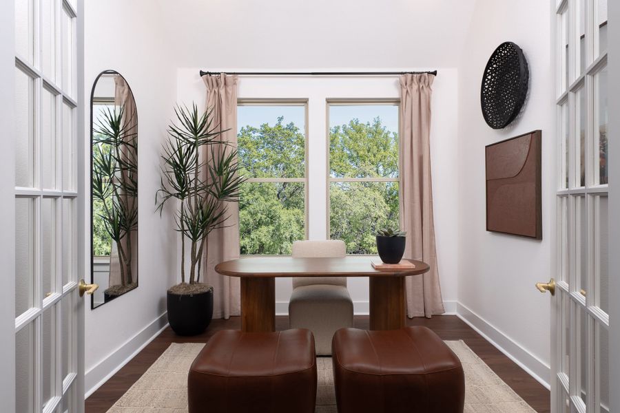 Representative furnished interior of a home built from the Savannah by Tri Pointe Homes in LaPrelle, Haslet (Image 10).
