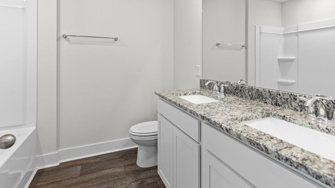 Furnished interior view inside a new home in Townes at Seabrooke, Leland (Image 12).