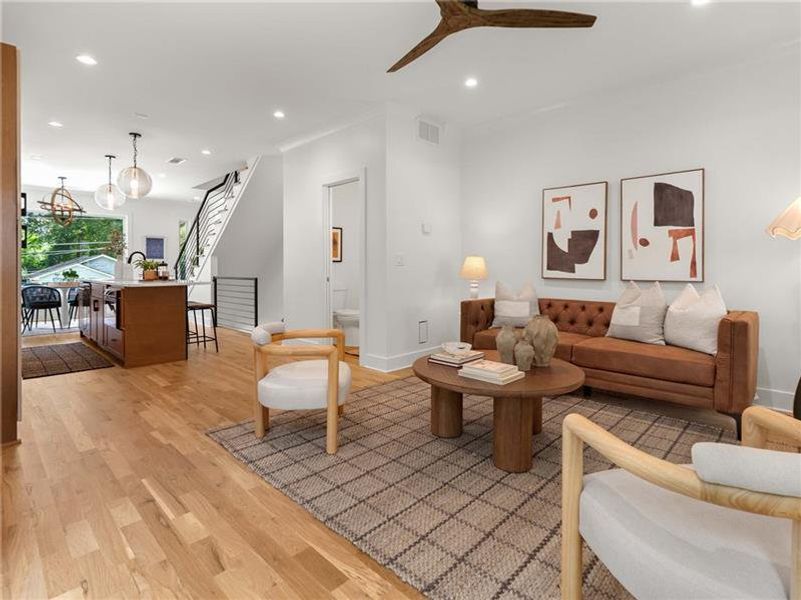 Furnished interior view inside a new home in , Atlanta (Image 8). Furnished interior view inside a new home in , Atlanta (Image 8).