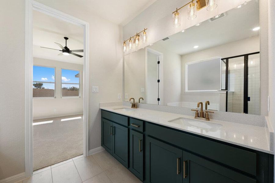 Furnished interior view inside a new home in Cannon Ranch, Dripping Springs (Image 29).
