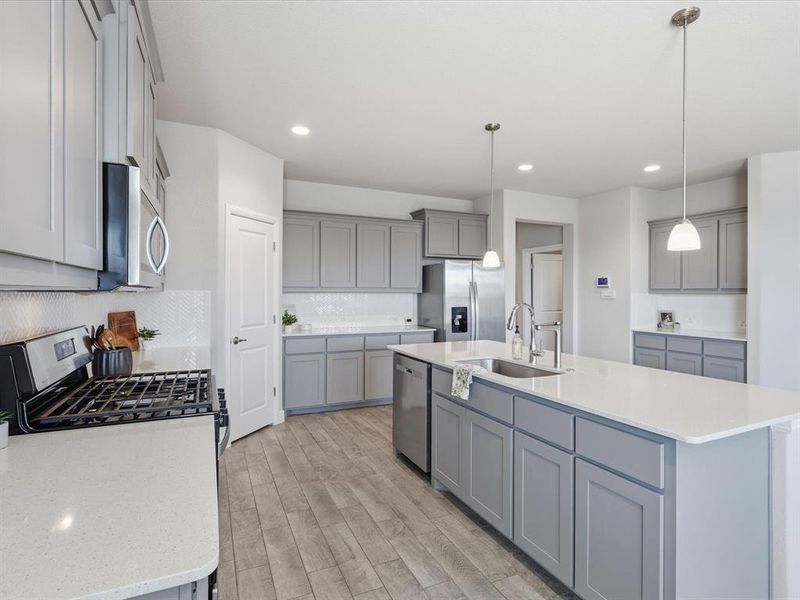 Furnished interior view inside a new home in , Fort Worth (Image 12).