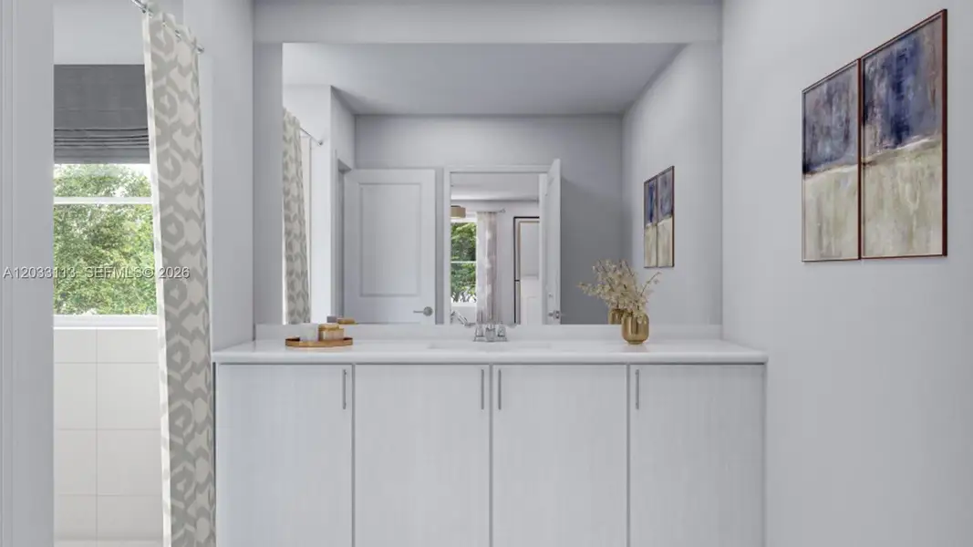 Furnished interior view inside a new home in Acacia Groves, Miami (Image 8).