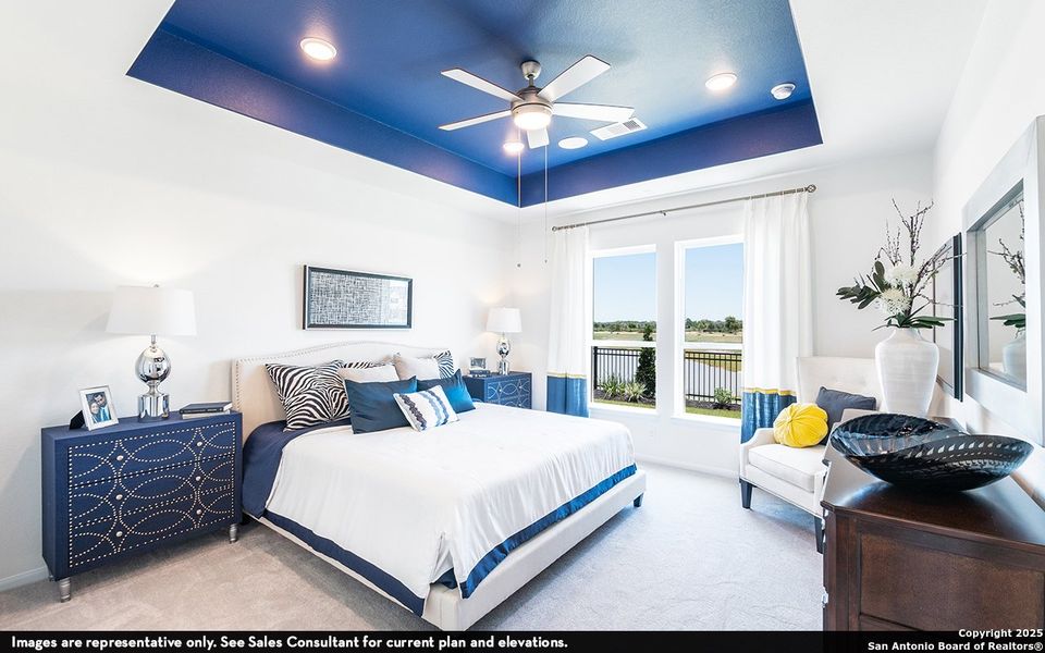 Furnished interior view inside a new home in The Woodlands at Medina Hills, Mico (Image 7).