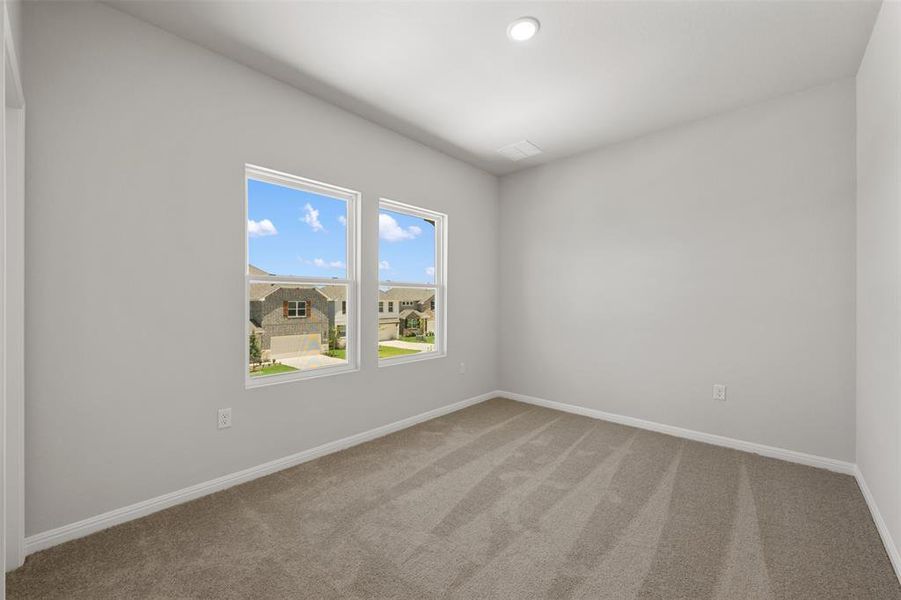 Spacious, unfurnished interior of a new home in The Colony, Bastrop (Image 32). Spacious, unfurnished interior of a new home in The Colony, Bastrop (Image 32).