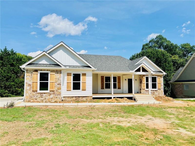 Front exterior of a new home in , Taylorsville, GA, highlighting curb appeal (Image 22).