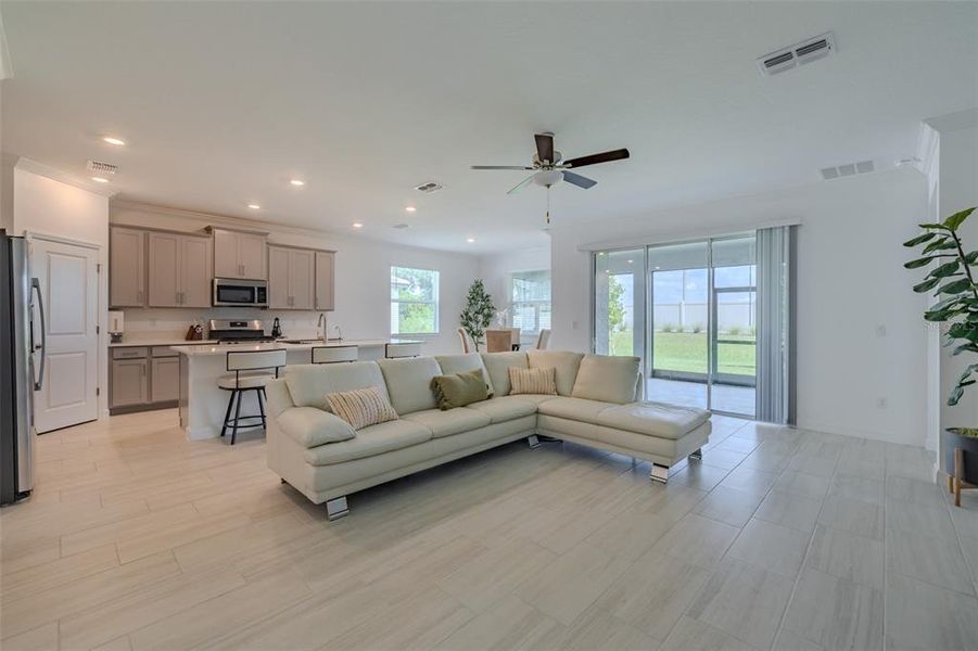 Furnished interior view inside a new home in Prosperity Lakes, Parrish (Image 12).