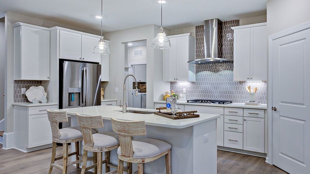 Representative furnished interior of a home built from the Newport by Taylor Morrison in Hidden Creek, Cary (Image 16).