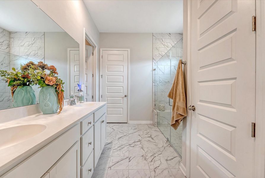 Furnished interior view inside a new home in Horizons at Summers Corner | 55+: The Estates, Summerville (Image 59).