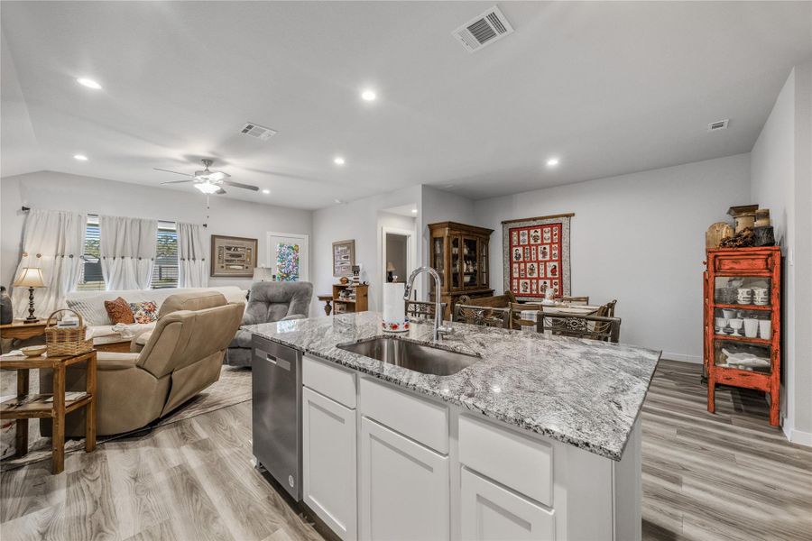 Furnished interior view inside a new home in , Cypress (Image 11).