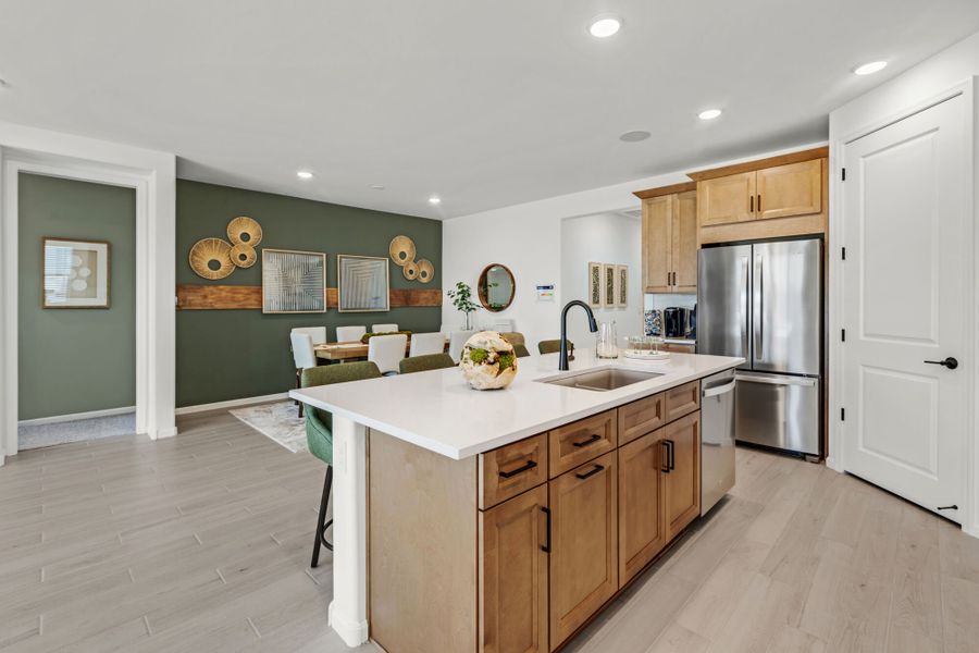 Representative furnished interior of a home built from the Copper by Mattamy Homes in Oasis At Rocking K, Vail (Image 14).