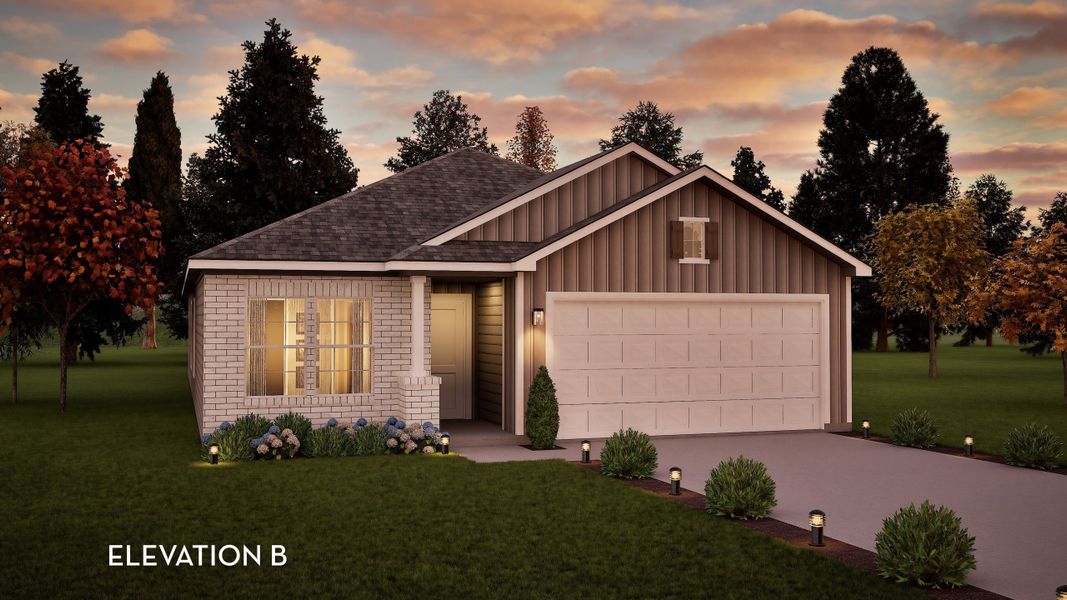 Representative exterior photo of a completed home built from the Sabine by CastleRock Communities in Brush Creek, Fairview, TN (Image 2). Representative exterior photo of a completed home built from the Sabine by CastleRock Communities in Brush Creek, Fairview, TN (Image 2).