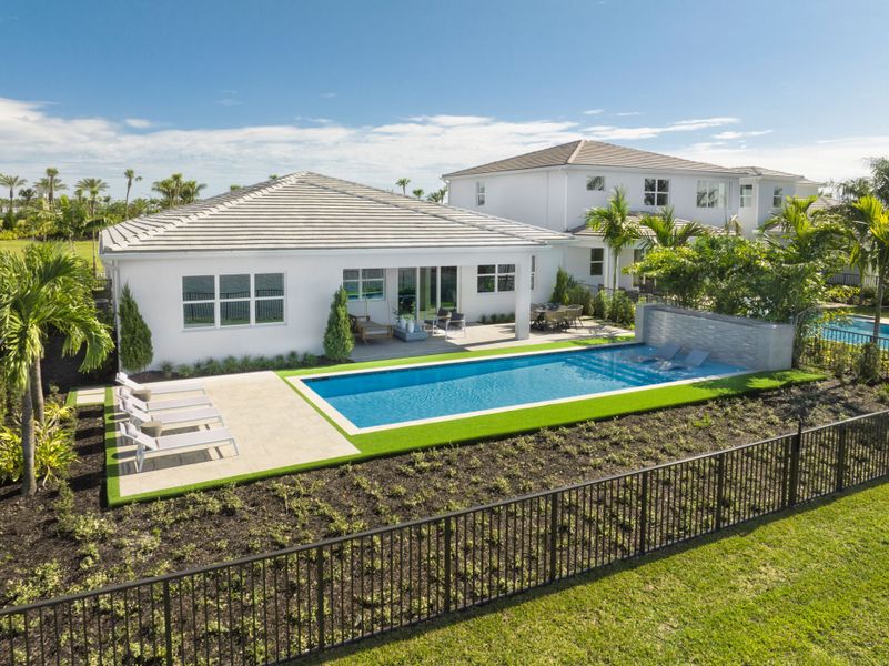 Exterior details and patio area of a home in Tradition, Port St. Lucie (Image 4).