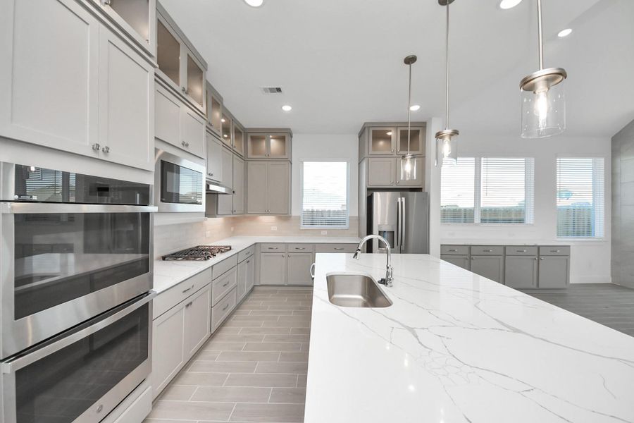 Furnished interior view inside a new home in Meridiana, Manvel (Image 6).