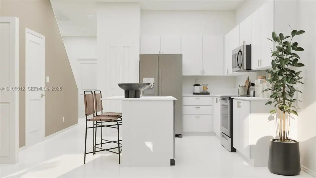 Furnished interior view inside a new home in Pineland Crest, Miami (Image 20). Furnished interior view inside a new home in Pineland Crest, Miami (Image 20).