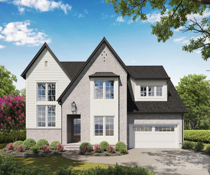 Front exterior of a new home in , Charlotte, NC, highlighting curb appeal (Image 1).