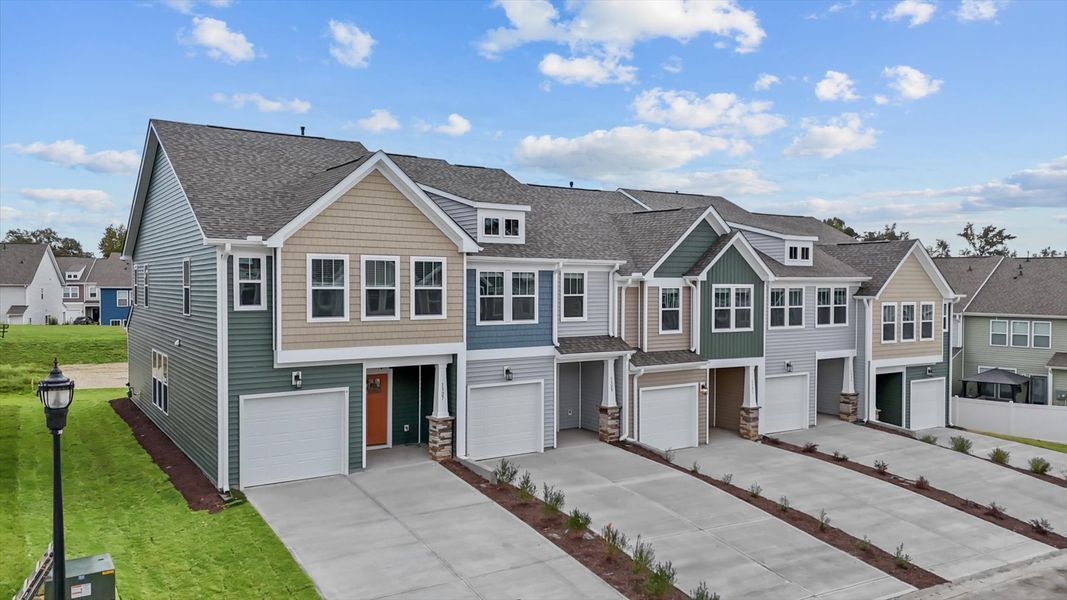 Front exterior of a new home in Tyger Ridge, Moore, SC, highlighting curb appeal (Image 2).
