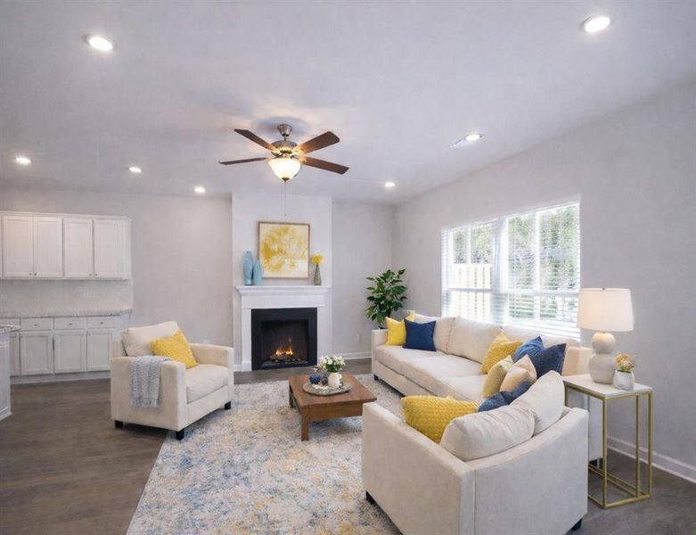 Furnished interior view inside a new home in The Enclave at Whitewater Creek, Union City (Image 23).