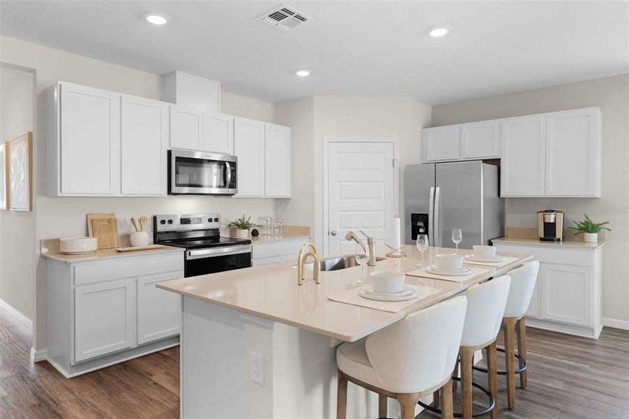 Furnished interior view inside a new home in Wind Meadows South, Bartow (Image 9).