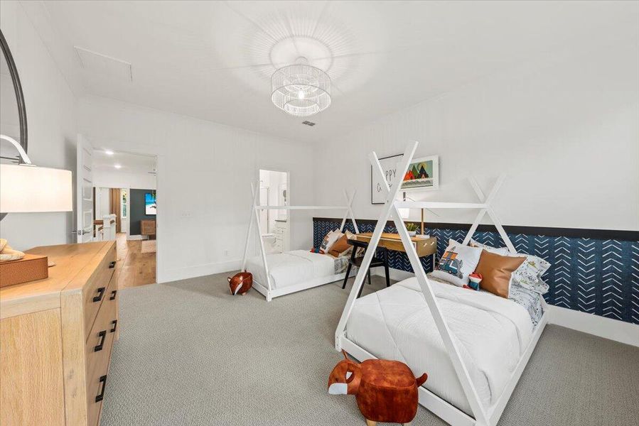 Furnished interior view inside a new home in Park's Edge at Carolina Bay, Charleston (Image 25).