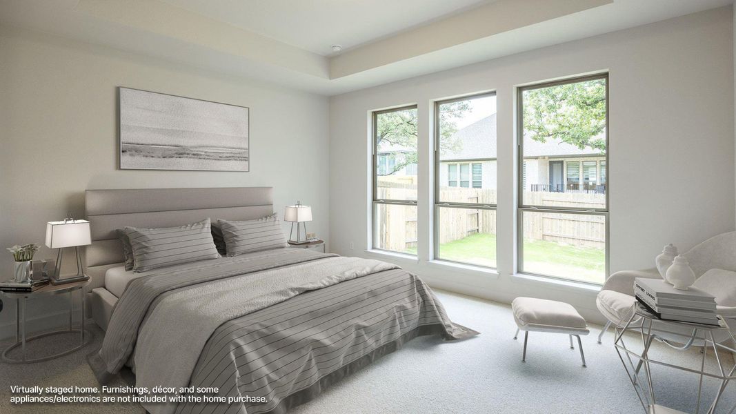 Furnished interior view inside a new home in Parkside on the River West, Georgetown (Image 5).