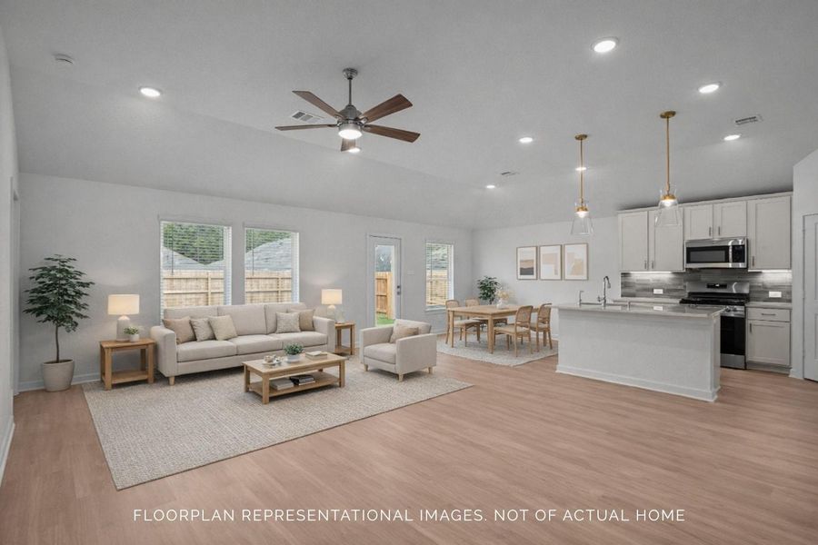 Furnished interior view inside a new home in Lago Mar, Santa Fe (Image 7).