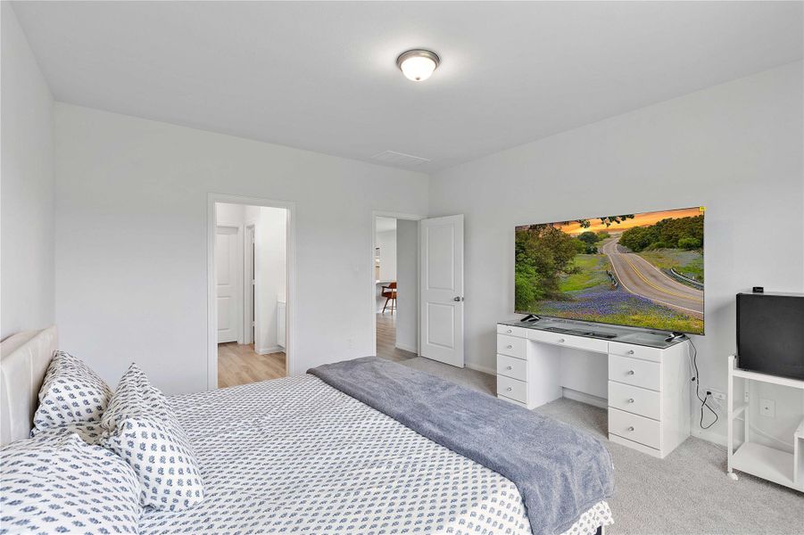 Furnished interior view inside a new home in Sweetgrass Village, Crosby (Image 16).