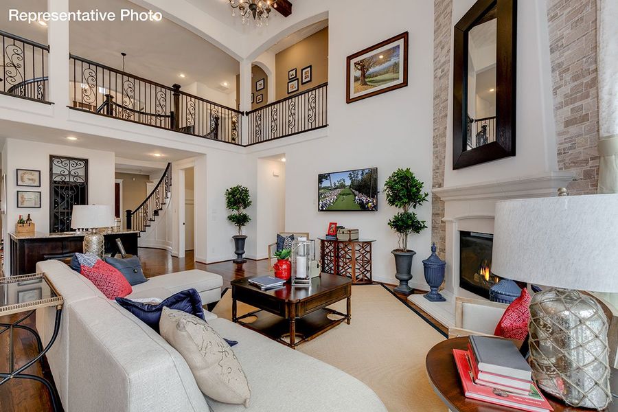 Representative furnished interior of a home built from the Downton Abbey by Grand Homes in Grand Oaks, Celina (Image 13).