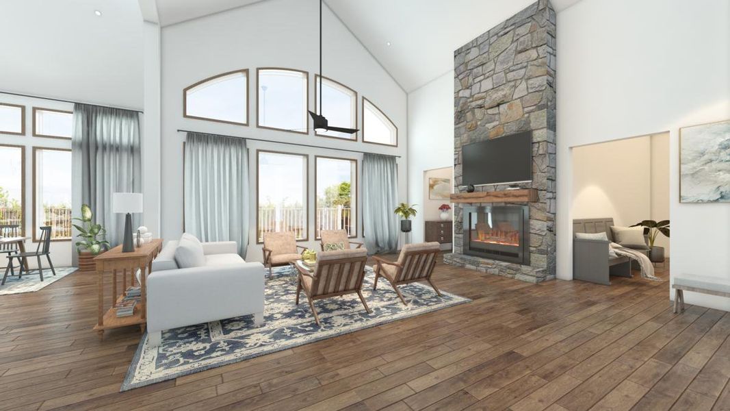 Representative furnished interior of a home built from the Grand Reserve by Grand Homes in Heath Golf & Yacht Club, Heath (Image 4). Representative furnished interior of a home built from the Grand Reserve by Grand Homes in Heath Golf & Yacht Club, Heath (Image 4).