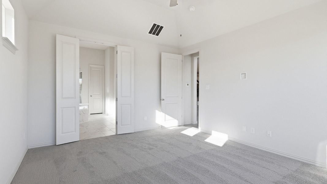 Furnished interior view inside a new home in Green Oaks Preserve, Arlington (Image 25). Furnished interior view inside a new home in Green Oaks Preserve, Arlington (Image 25).